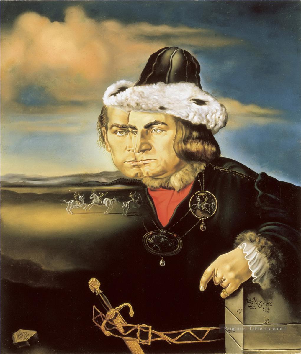 Portrait of Laurence Olivier in the Role of Richard III Salvador Dali Oil Paintings